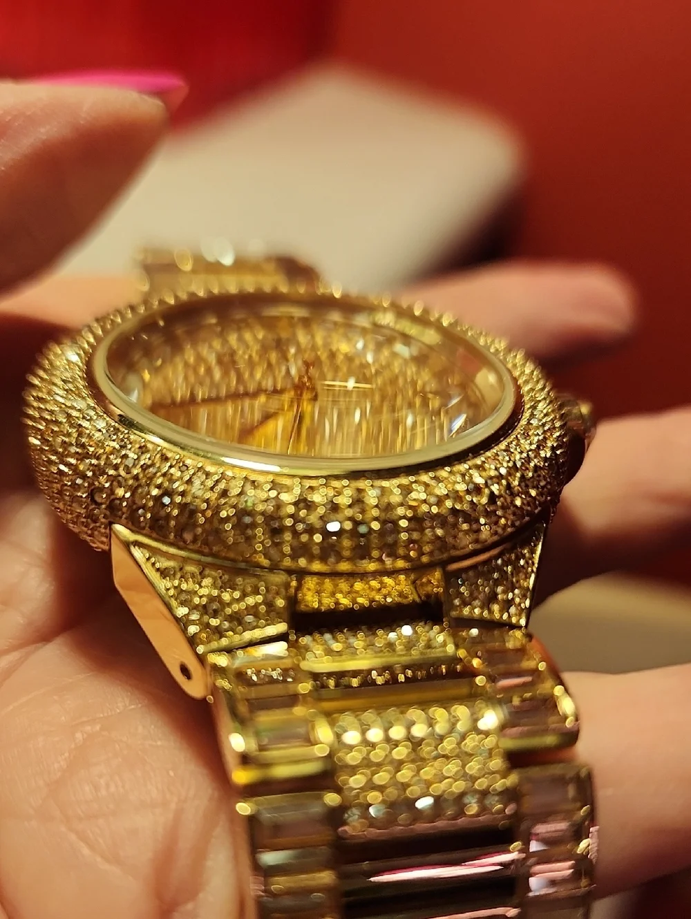Michael Kors Camille Gold Crystal-Embellished Womens Bracelet Watch. GORGEOUS!!!